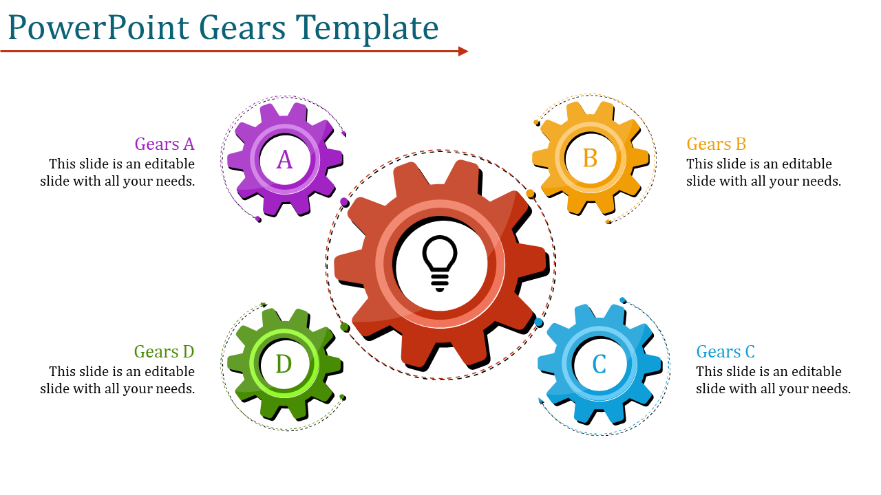 Free - Attractive PowerPoint Gears Templates and Google Slides